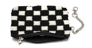 Living Royal Keychain Pouch Black Checker