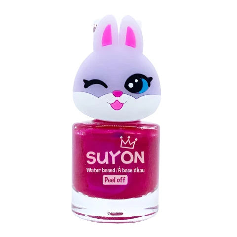 Suyon Dark Purple/Pink Peel-Off Nail Polish - Bunny - Treasure Island Toys