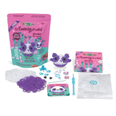 Rainbow Loom Lil Loomigurumi Purple Panda