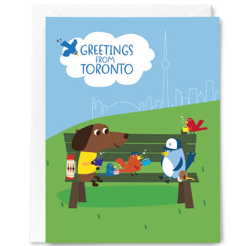 Happy Just Happy Greeting Card - Greetings From Toronto - Treasure Island Toys