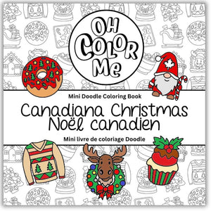 Oh Color Me Canadiana Christmas Mini Colouring Book - Treasure Island Toys