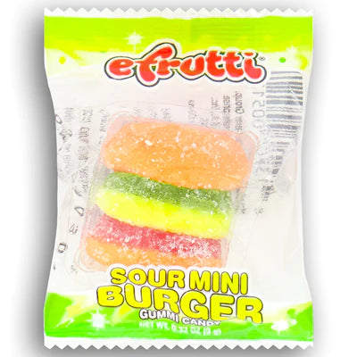 eFruiti Gummi Sour Burger - Treasure Island Toys
