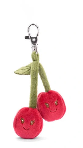 Bukowski Bears Bag Charm - Cherries - Treasure Island Toys