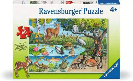 Ravensburger Puzzle 60 Piece, Animals Above and Below - Treasure Island Toys
