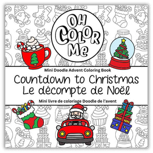 Oh Color Me Countdown to Christmas Advent Mini Colouring Book - Treasure Island Toys
