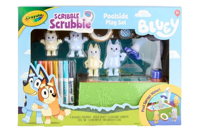 Crayola Scribble Scrubbie Pets Bluey Poolside Playset - Treasure Island Toys