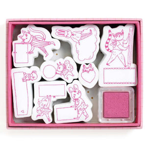 Djeco Art Kit - Stamp Set Lucille - Treasure Island Toys