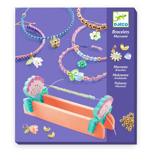 Djeco Art Kit Beads - Macramé, Blue Bracelets