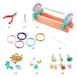 Djeco Art Kit Beads - Macramé, Blue Bracelets