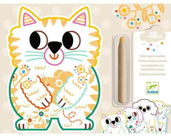 Djeco Colouring - Domestic Animals - Treasure Island Toys
