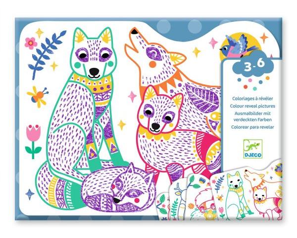 Djeco Colouring - Forest Families - Treasure Island Toys