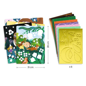 Djeco Art Kit - Foam Collage Sparkling Parties
