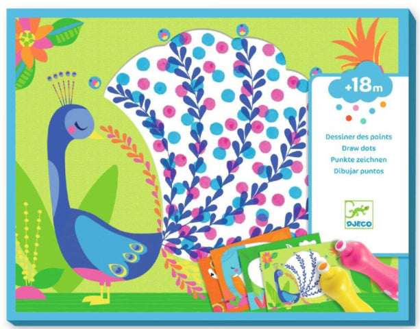 Djeco Art Kit - Painting All About Dots - Treasure Island Toys