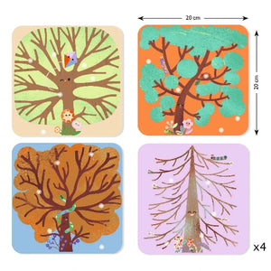 Djeco Art Kit - Felt Pictures Through the Seasons - Treasure Island Toys