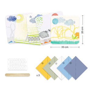 Djeco Art Kit - First Paper Folding, 1 2 3... Fold!