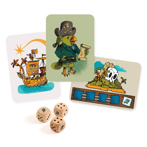 Djeco Game - Dice Game Pirates 'n' Dice - Treasure Island Toys