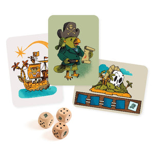 Djeco Game - Dice Game Pirates 'n' Dice - Treasure Island Toys
