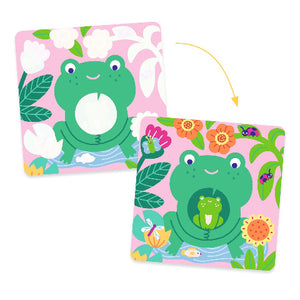 Djeco Art Kit - Magic Colouring Peekaboo Baby Animals in the Garden