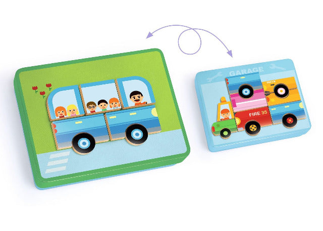 Djeco Pretend - Inzebox Magnetic Vehicles - Treasure Island Toys