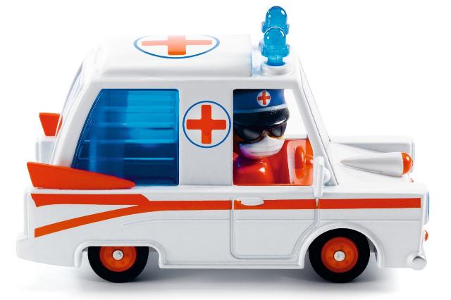 Djeco Crazy Motors - Hurry Ambulance - Treasure Island Toys