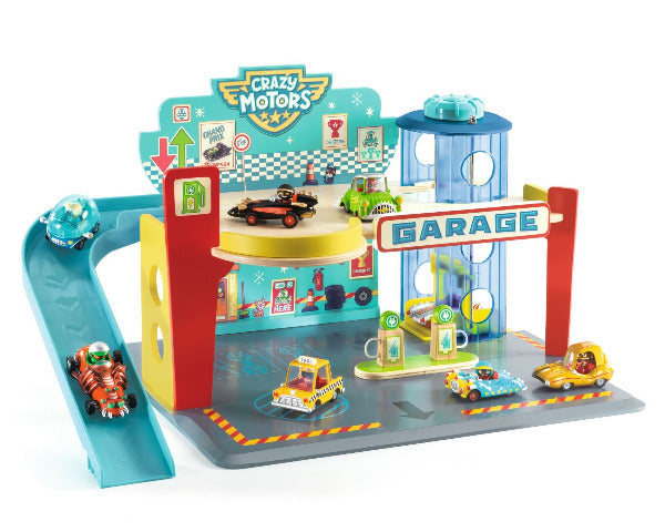 Djeco Crazy Motors - Garage - Treasure Island Toys