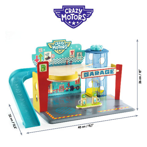 Djeco Crazy Motors - Garage - Treasure Island Toys