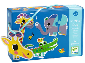 Djeco Puzzle Duo - Articulo Animals - Treasure Island Toys