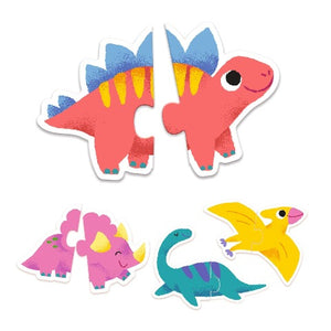 Djeco Puzzle Duo - Dinosaurs - Treasure Island Toys