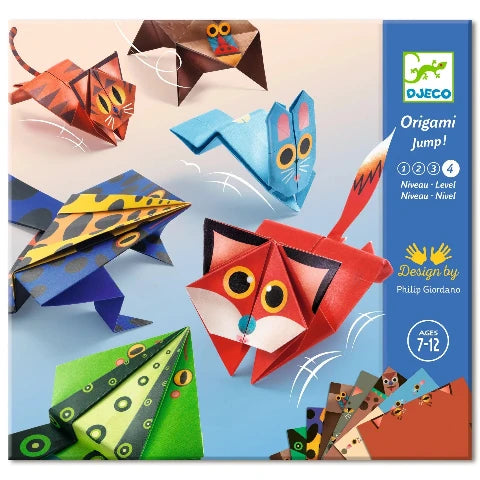 Djeco Art Kit - Origami, Jumping Animals - Treasure Island Toys