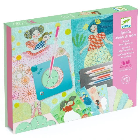 Djeco Art Kit - Spiral Dress Patterns - Treasure Island Toys