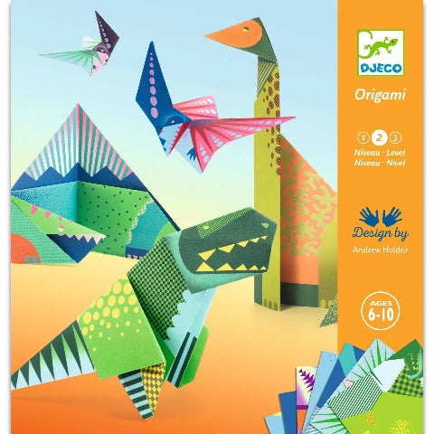 Djeco Art Kit - Origami, Dinosaurs - Treasure Island Toys
