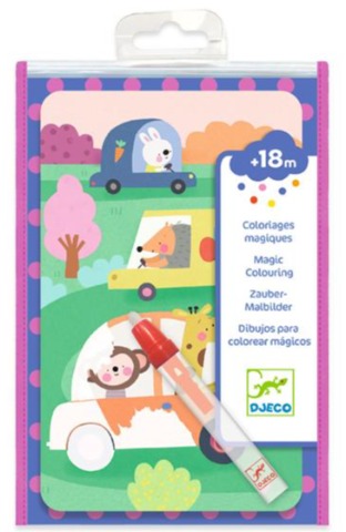 Djeco Art Kit- Colouring with Water On the Road - Treasure Island Toys