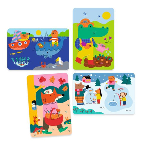 Djeco Art Kit - Magic Colouring 4 Seasons - Treasure Island Toys