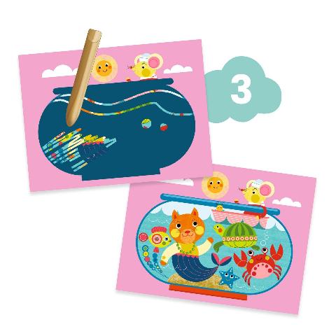 Djeco Art Kit - Creative Activities The Cat and His Pals