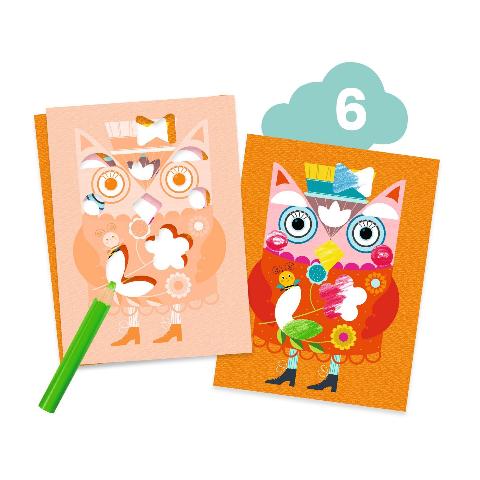 Djeco Art Kit - Creative Activities The Cat and His Pals