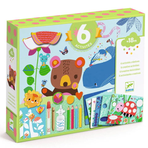 Djeco Art Kit - Multi-Activity The Mouse & His Friends Box - Treasure Island Toys