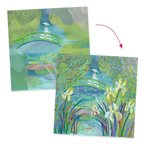 Djeco Art Kit - Inspired By Claude Monet On the Water Lily Pond - Treasure Island Toys