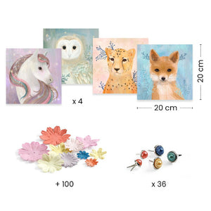 Djeco Art Kit - 3D Pictures Floral Wreaths - Treasure Island Toys