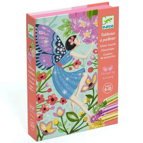Djeco Art Kit - Glitter Board Gentle Life of Fairies - Treasure Island Toys
