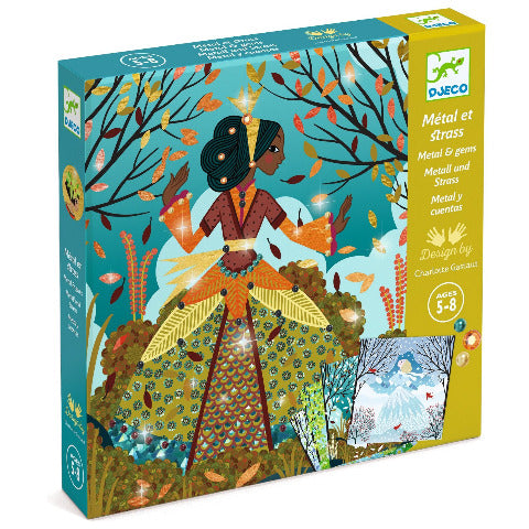 Djeco Art Kit - Foil Pictures Dresses in Seasonal Colours