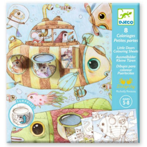 Djeco Art - Colouring Surprise Malo's Trip - Treasure Island Toys