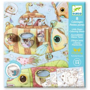 Djeco Art - Colouring Surprise Malo's Trip - Treasure Island Toys