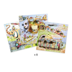 Djeco Art - Colouring Surprise Malo's Trip - Treasure Island Toys
