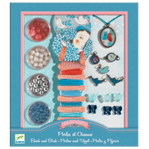 Djeco Art Kit Beads- Pearls and Birds - Treasure Island Toys
