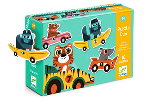 Djeco Puzzle Duo - Racing Cars - Treasure Island Toys