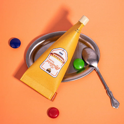 Let's Roll Sauce Pencil Case Mustard