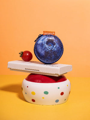 Let's Roll Fruit Bag Charm Blueberry
