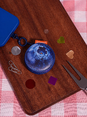 Let's Roll Fruit Bag Charm Blueberry
