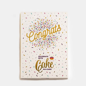 InstaCake Cake in a Card -  Congratulations, Vanilla - Treasure Island Toys