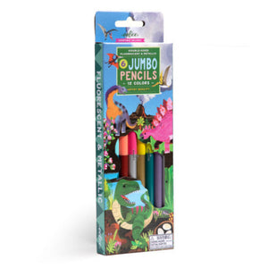 eeBoo Art - Dinosaur Double-Sided Jumbo Coloured Pencils